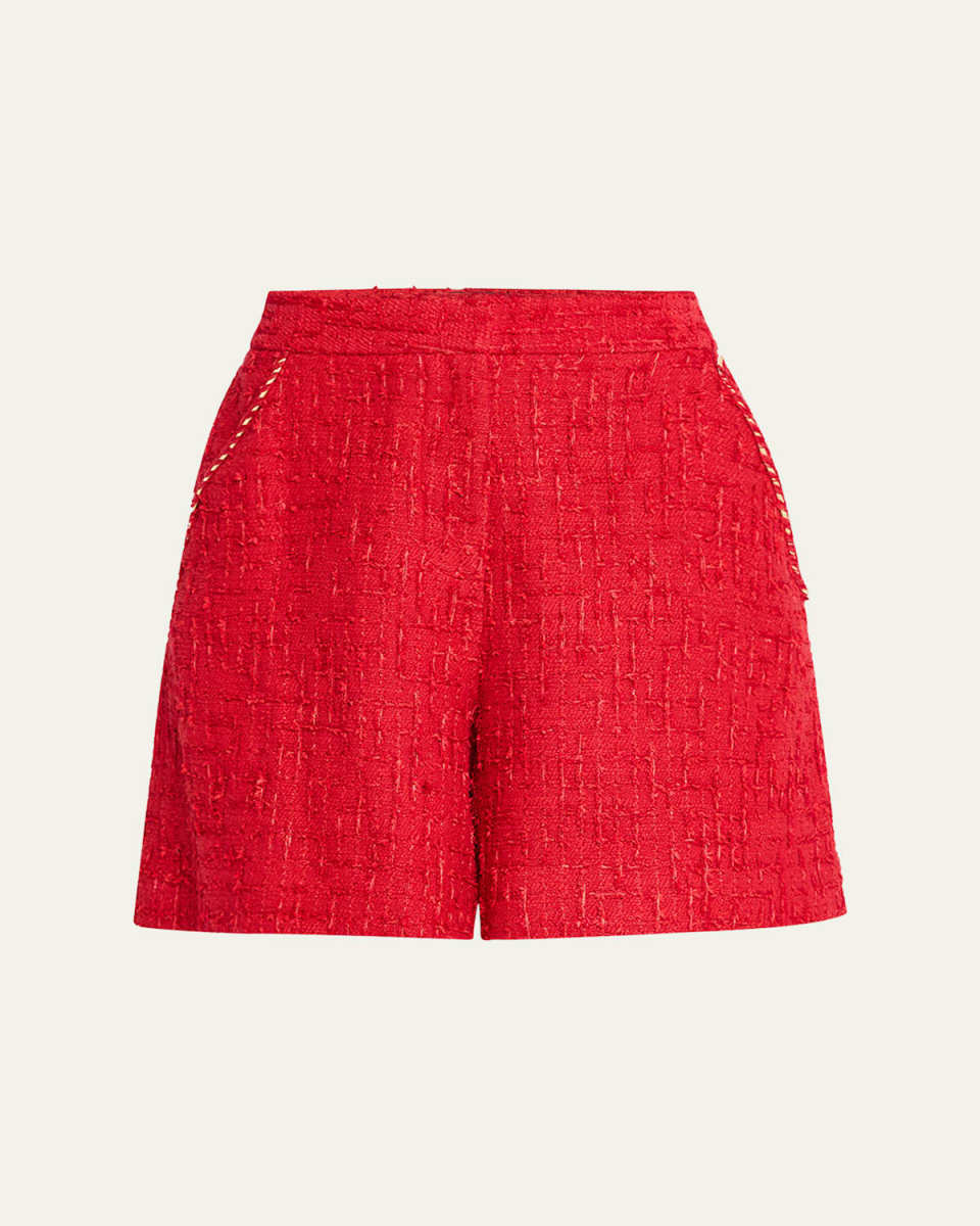 Esme Wide-Leg Tweed Shorts